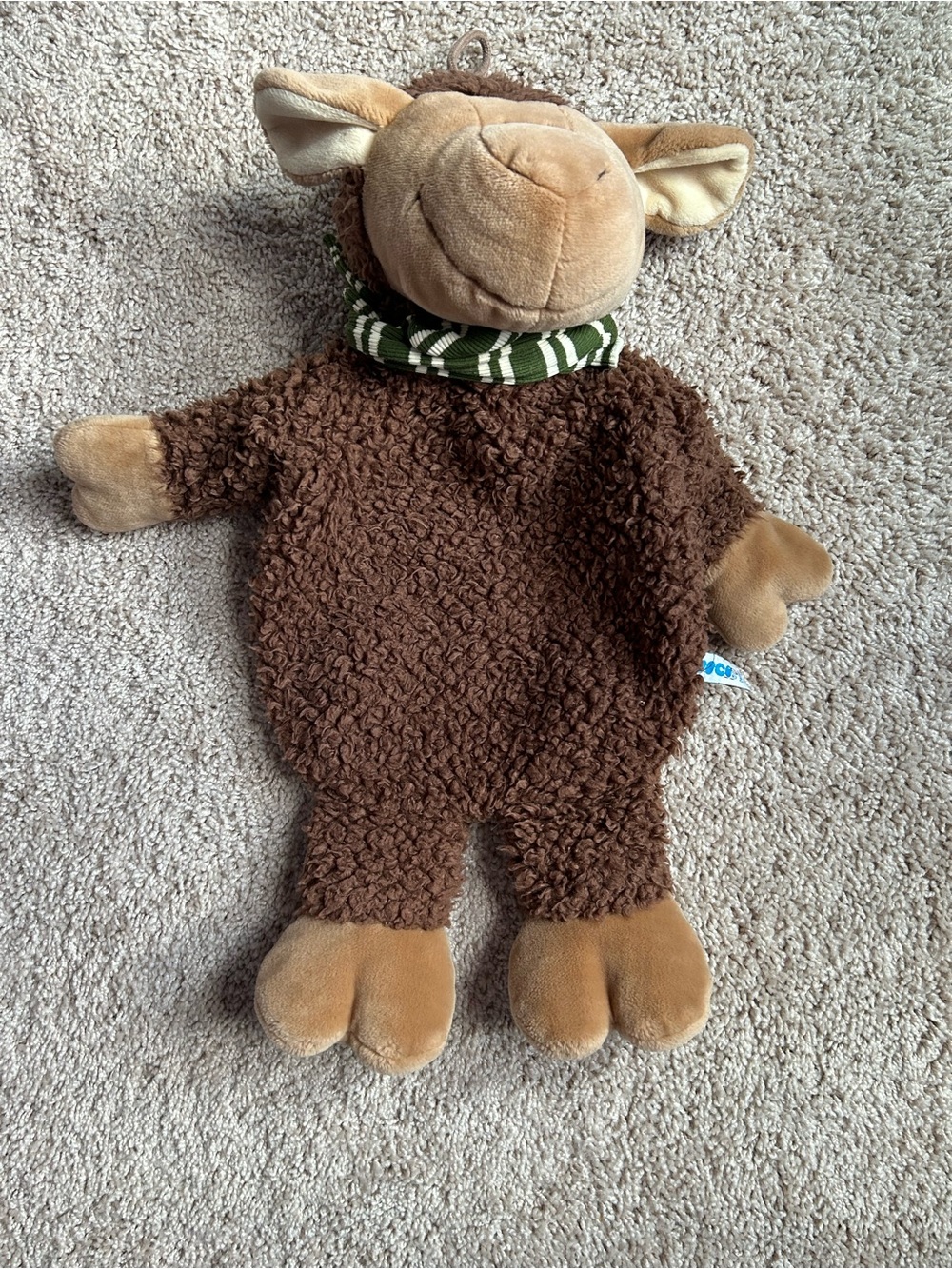 Nici 90s Pajama Pouch/ Hot/Coldpack Tan Plush Sheep